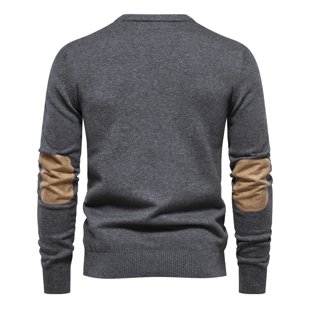 Men's Casual All-match Round Neck Sweater - Minihomy