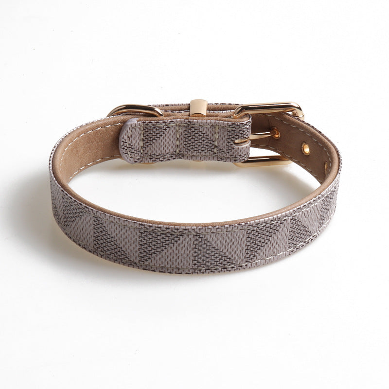 Pet Collar PU Leather Dog Collar Exquisite Dog Collar - Minihomy