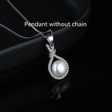 Pearl Pendant Necklace Freshwater Women - Minihomy