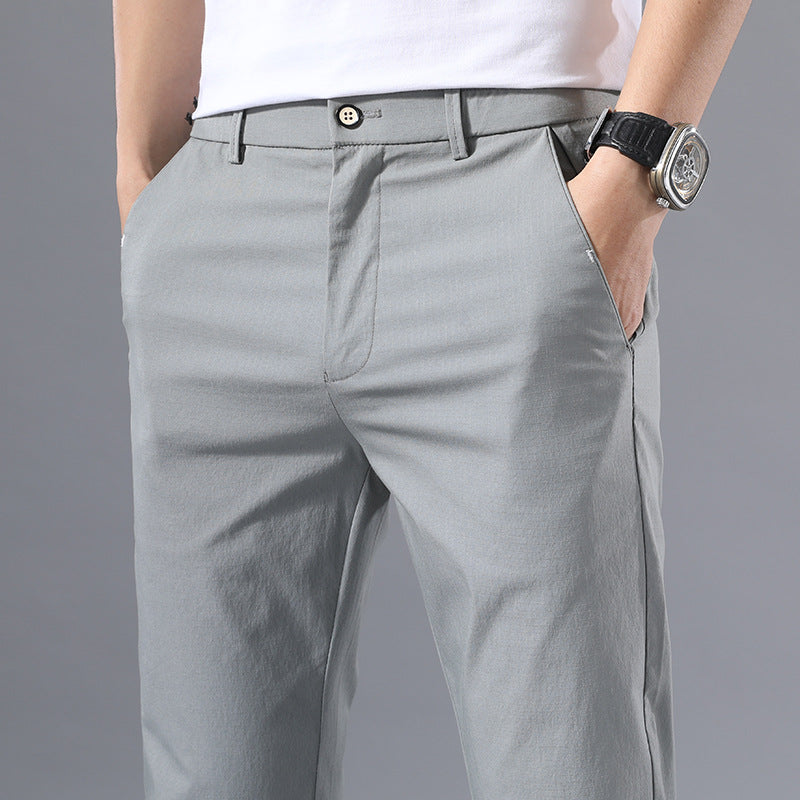 Summer Men's Pants Thin Summer Casual Ice Silk Pants