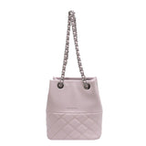 Korean Style Simple Women's Fashion Diamond Texture One-shoulder Bucket Crossbody Bag - Minihomy