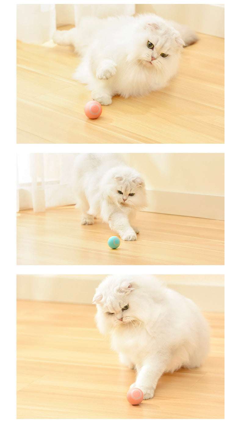 Cat Gravity Intelligent Rolling Ball Tease Toy - Pet Automatic Rotating Ball - Minihomy