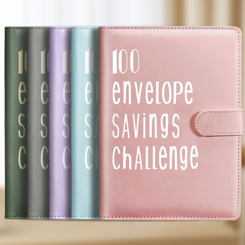 Couple Challenge Save Money Deposit And Savings Journal Book Loose-leaf Binder - Minihomy