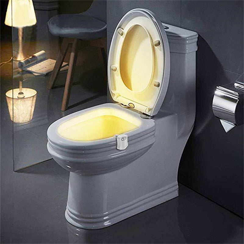 LED Toilet Seat Night Light - 16 Colors, Motion Sensor, Creative Hanging Design - Minihomy