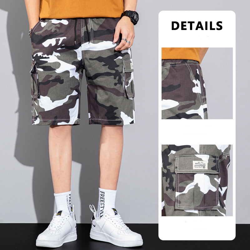 Casual Drawstring Cargo Shorts With Multi Pocket Summer Outdoor Men's Beach Pants: Your Essential Summer Companion - Minihomy