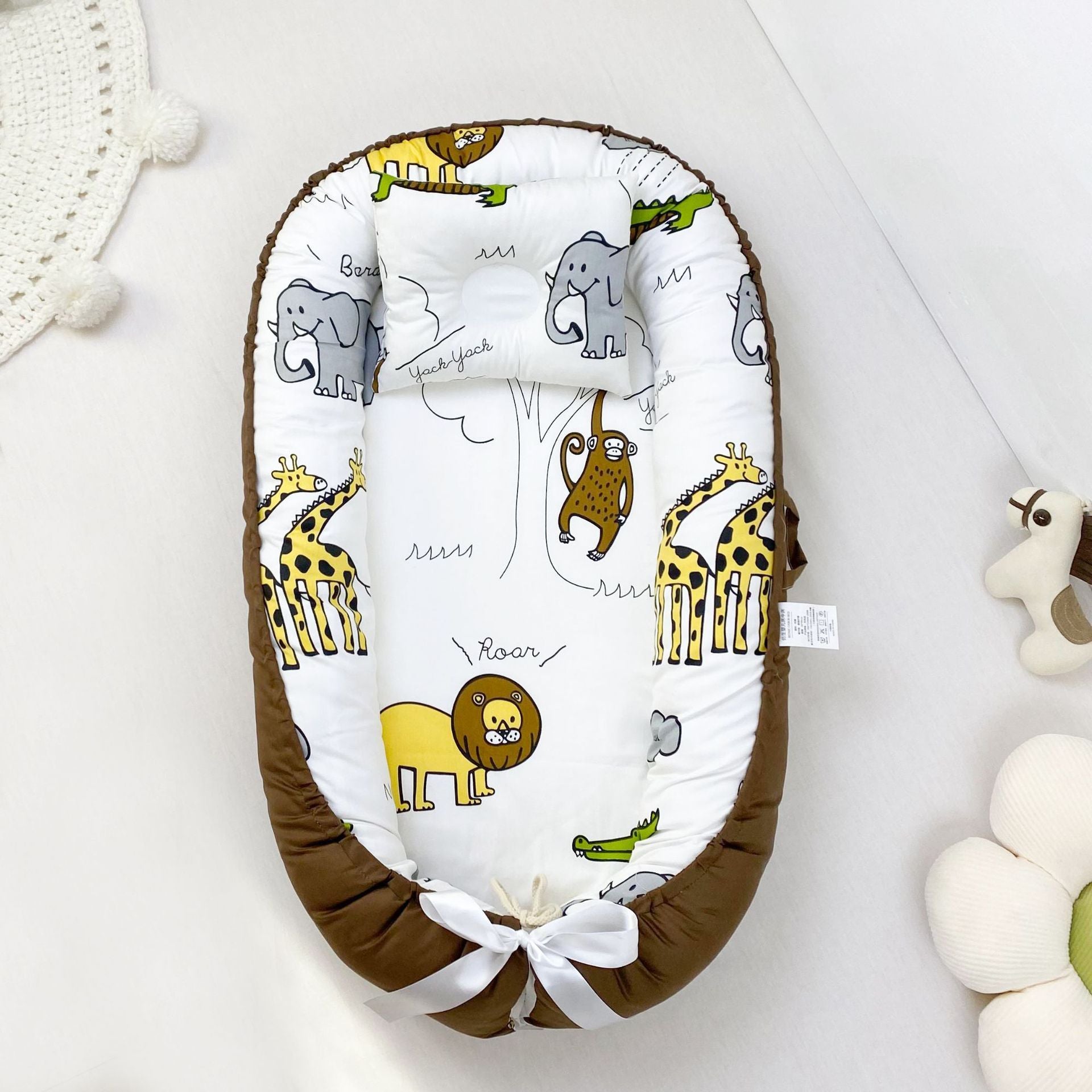 Pure Cotton Baby Nest Bed Portable Newborn Baby Bed