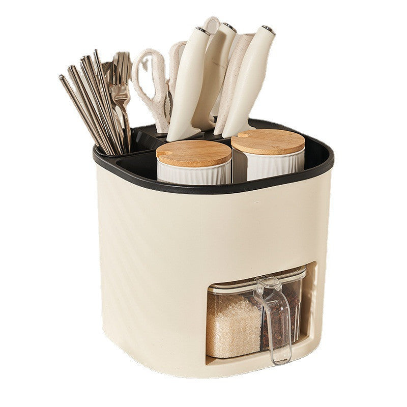 Kitchen Storage Multifunctional Large-Capacity Organizer for Cutlery, Knife, Fork, and Seasoning - Minihomy