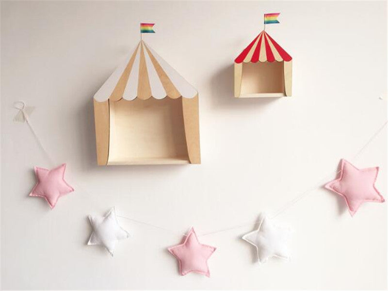 Kids Room Decoration Hanging Wall Decor Felt Fabric Cloud Garland String Party Banner - Minihomy