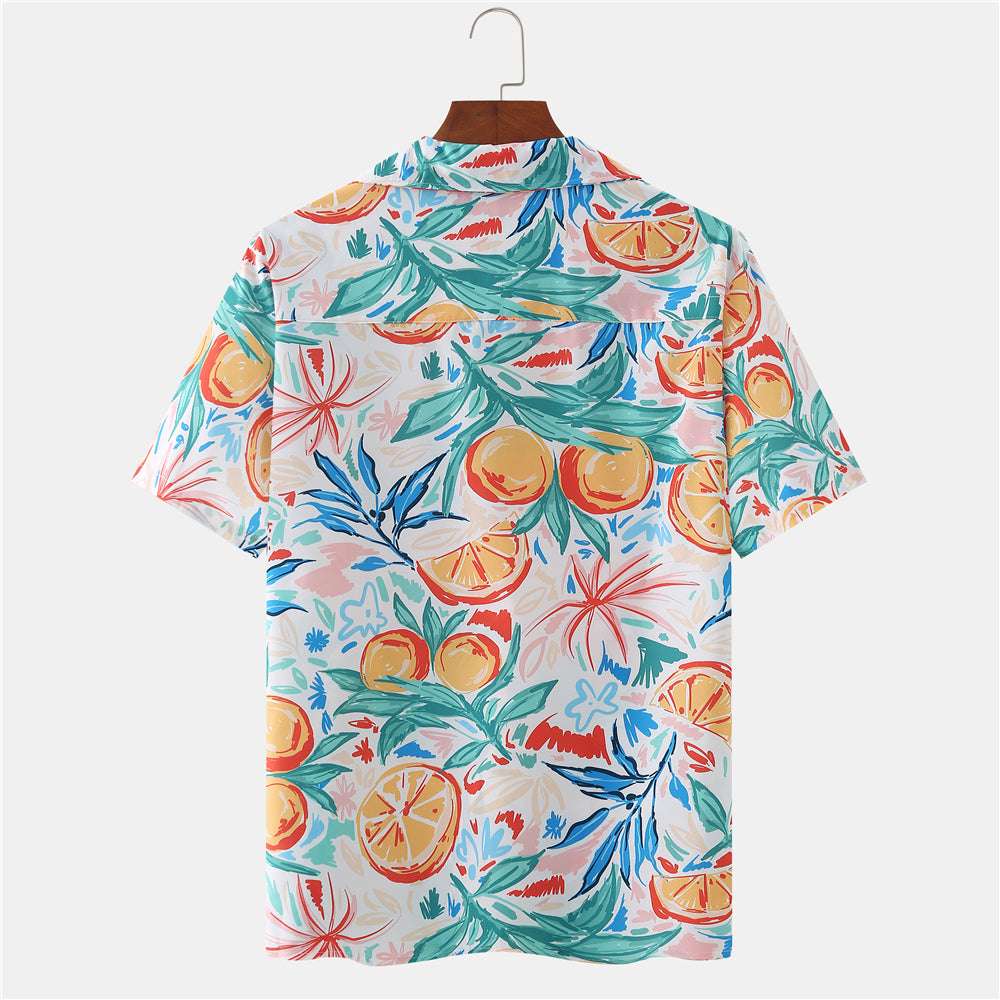 Men's Vacation Style Print Shirt Summer T-shirt - Minihomy