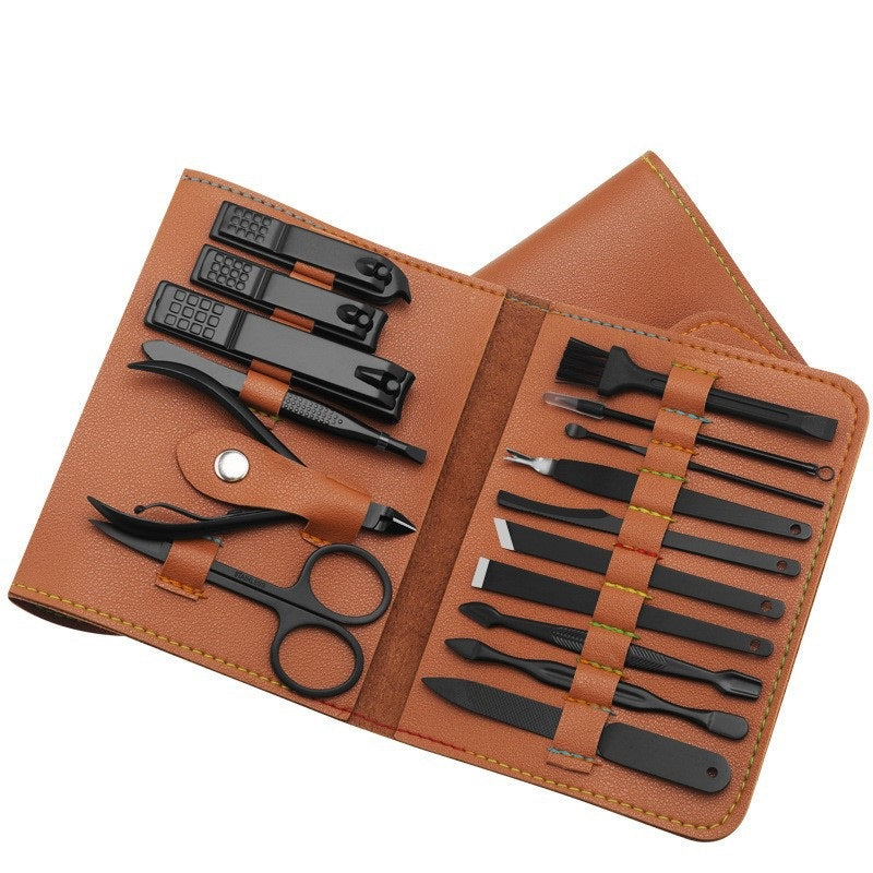 Elevate Your Grooming Routine with the Stylish 16-Piece Manicure Set - Minihomy