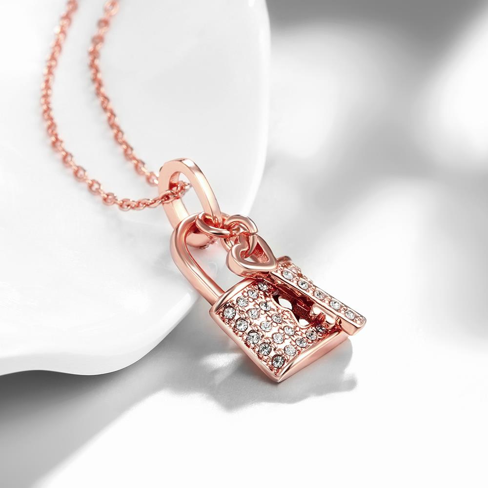 Key-to-your-Heart Rose Gold Necklace - Minihomy