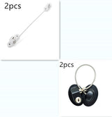 Window Security Chain Lock Window Cable Lock Restrictor Multifunctional Window Lock Door Security Guard for Baby Safety 1Pcs