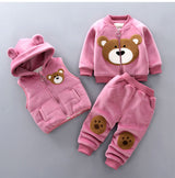 Children's thick three-piece suit - Minihomy