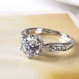 Fashion Personality Six-claw Diamond Ring For Women - Minihomy