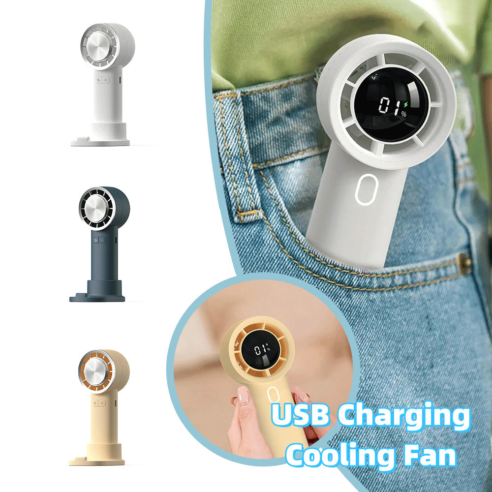 New High Speed Hand Held Fan Cooler Portable Air Conditioner Portable Fan Rechargeable Mini Air Conditioner - Minihomy