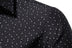 Men's Clothing Print Black Long Sleeve Shirt - Minihomy