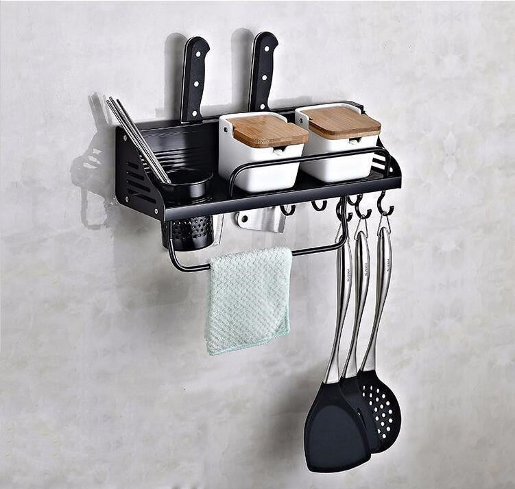 Condiment Kitchen Rack - Space Aluminum - Modern Home Organizers - Minihomy