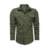 Men Shirt Outwear Military Thin Long Sleeve Shirts Quick-dry Solid Casual Fit Men Shirt - Minihomy