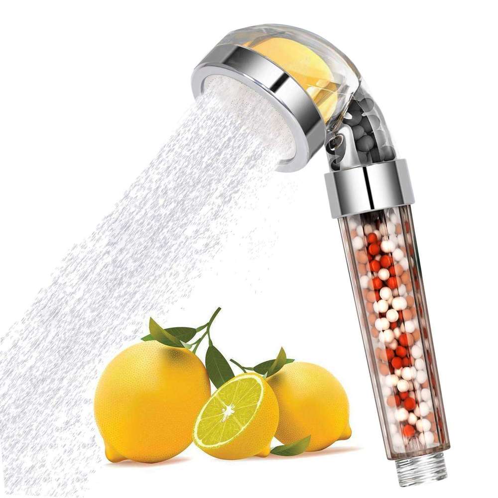 Bathroom Aroma Shower Head - Vitamin C Lemon Scent Anion Shower Head - Minihomy