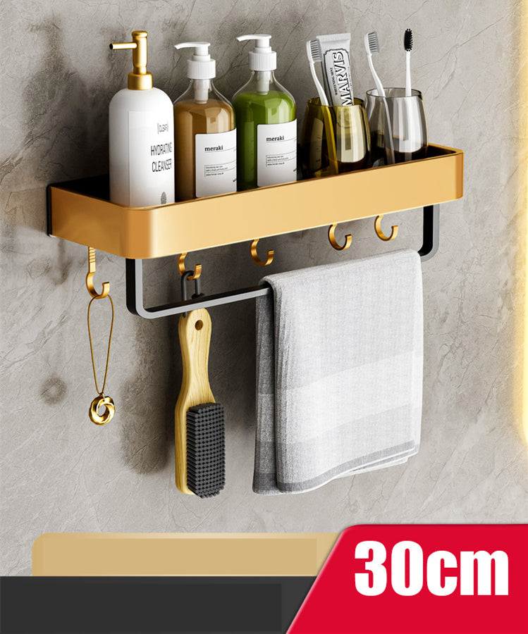 Bathroom Perforated Towel Storage Rack - Minihomy