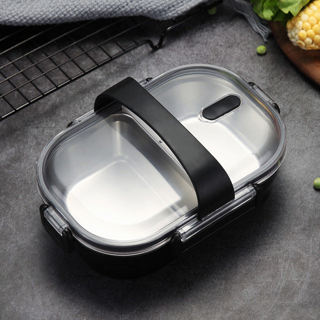 Portable Children's Lunch Box 304 Stainless Steel Bento Kitchen Leak Proof Food Box for Kids - Minihomy