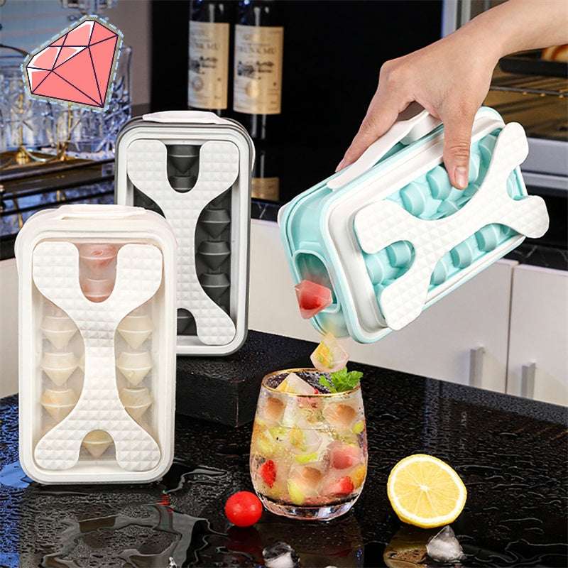 2in1 Portable Silicone Ice Ball Mold Ice Maker Water Bottle Ice Cube Mould Bottle - Minihomy