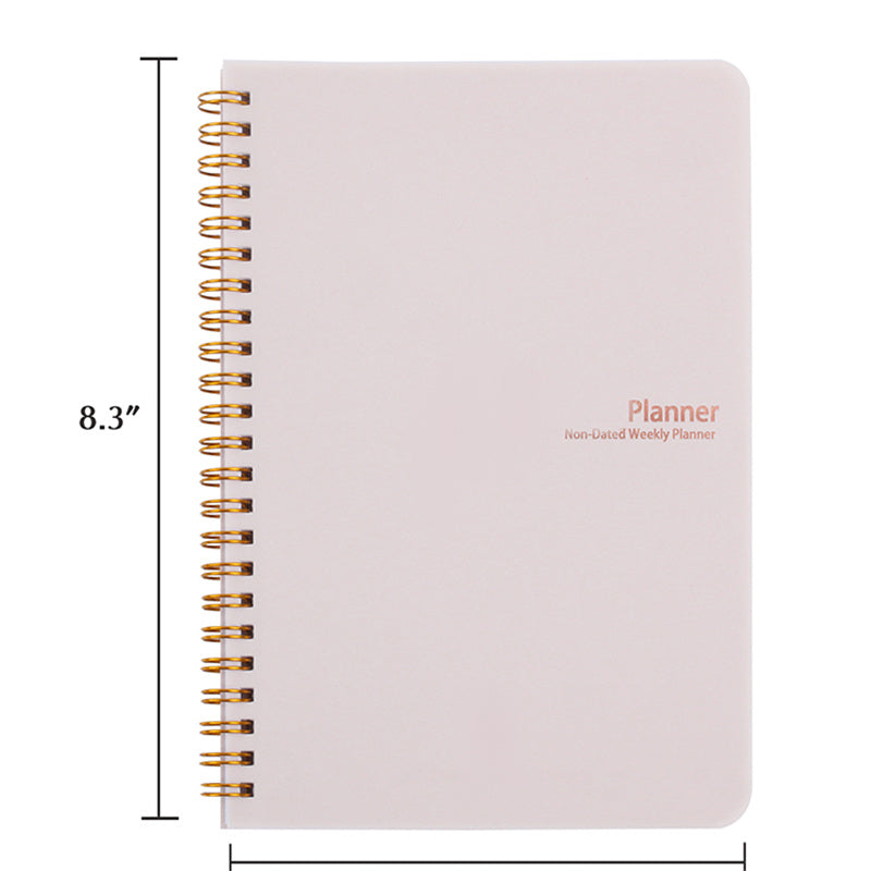 Non Dated Daily Weekly Monthly Planner Agenda Notebook Diary - Minihomy