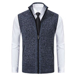 Men's Stand Collar Sweater Knitted Cardigan Coat - Minihomy