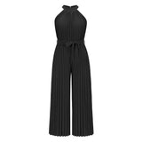 Women's Casual Fashion Solid Color Slim Jumpsuit