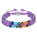 7 Chakra Healing Crystal Bracelet - Double Layer Gemstone Beads for Anxiety & Meditation - Minihomy