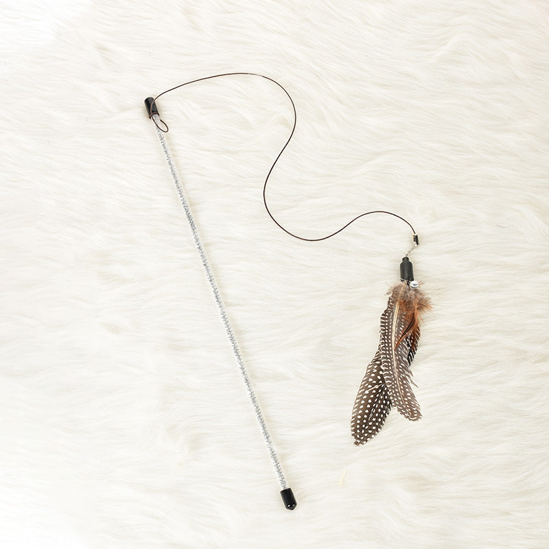 Pet Dog Cat Toy Feather Funny Cat Stick - Minihomy