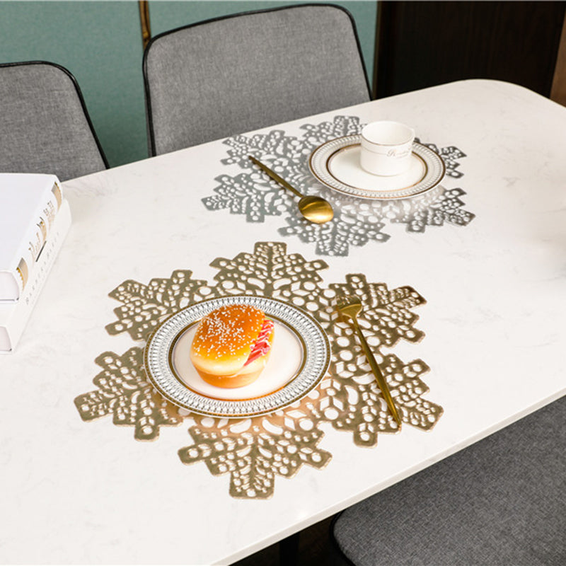 Spruce Up Your Space with Festive Flair: Snowflake PVC Placemats