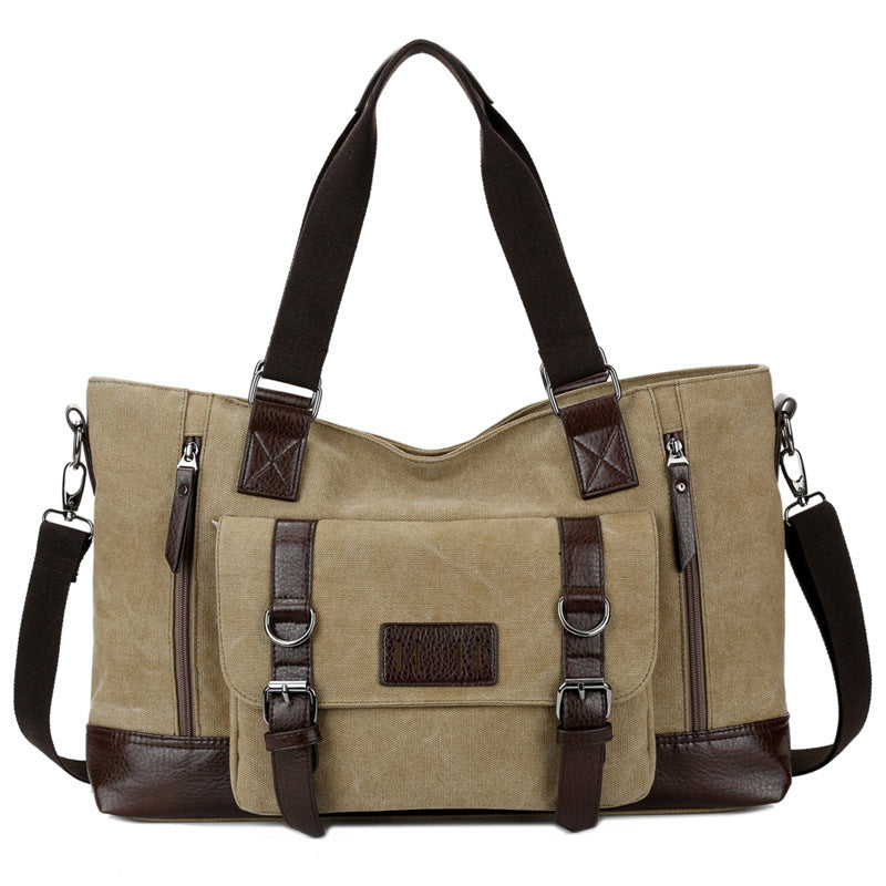 Canvas Men's One Shoulder Bag Crossbody Travel Handbag For Men - Minihomy