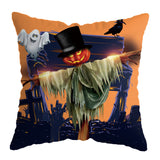 Linen Skull Halloween Pillow Cover - Minihomy