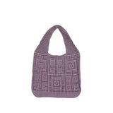 All-Matching Solid Color Knitted Shoulder Bag - Minihomy