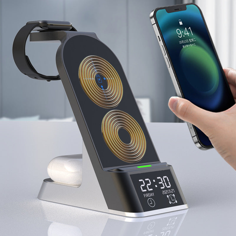 Creative H35 Multifunctional Wireless Charging With Alarm Clock - Minihomy