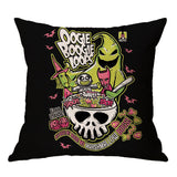 Linen Skull Halloween Pillow Cover - Minihomy