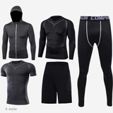 Fitness clothing suit basketball tights - Minihomy