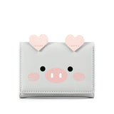 Cute Cartoon Lady Trifold Wallet for Women