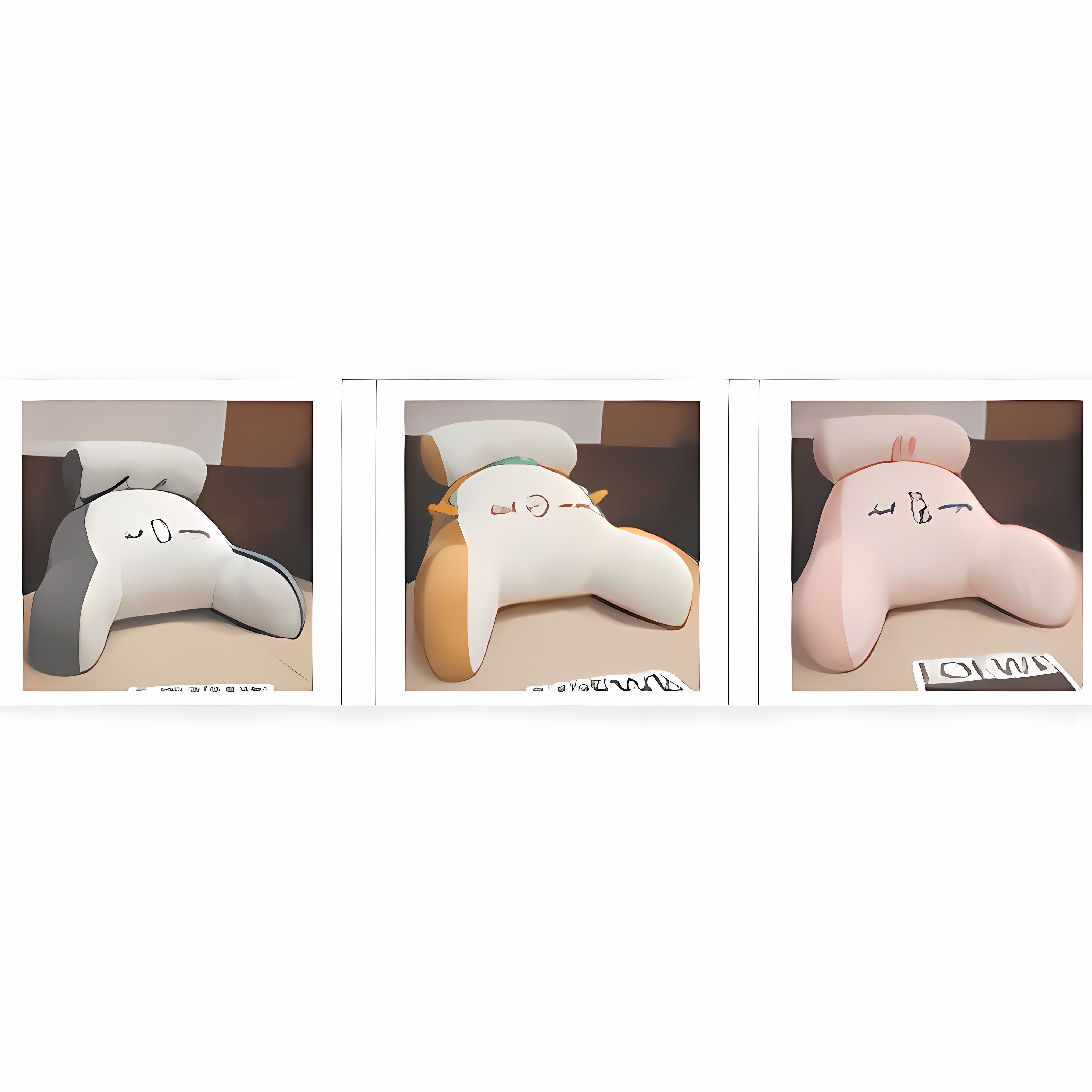 Sofa Fluffy Cushion - Triangle Reading Pillow for Comfortable Support