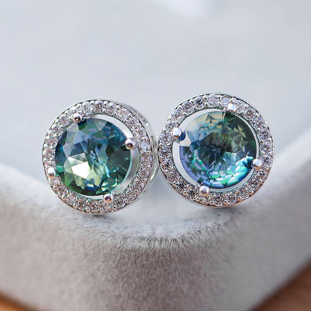 Female Cute Fashion Zircon Earrings Jewelry - Minihomy