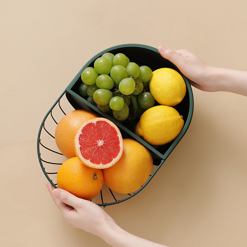 Metal Hollowed Out Fruit Vegetable Snack Tray Bowl Basket Kitchen Storage Rack Holder - Your Handy Kitchen Organizer - Minihomy