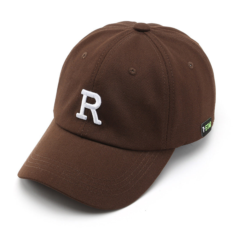 Adjustable Cap Letter R Embroidery Unisex Baseball Cap - Minihomy