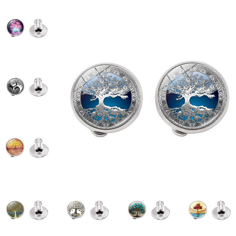 Tree of Life Time Gem Earrings