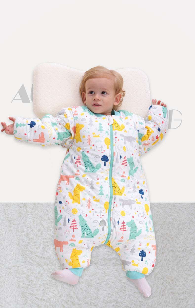 Baby Sleepsacks Cartoon Pattern Baby Sleeping Bag Carriage Sack for Newborn Split Leg - Minihomy