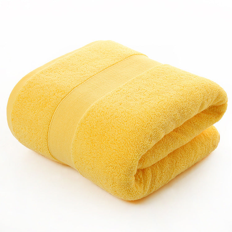 Cotton Thickened Plain Colored Bath Towel - Minihomy