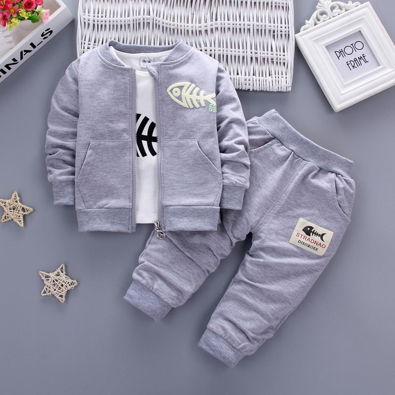 Children's three-piece children's clothing - Minihomy