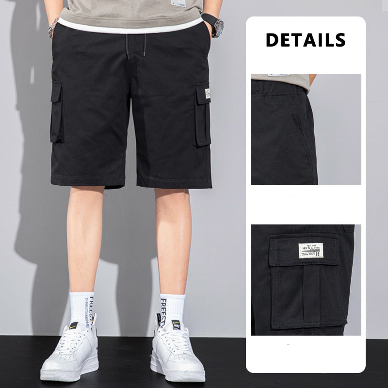 Casual Drawstring Cargo Shorts With Multi Pocket Summer Outdoor Men's Beach Pants: Your Essential Summer Companion - Minihomy