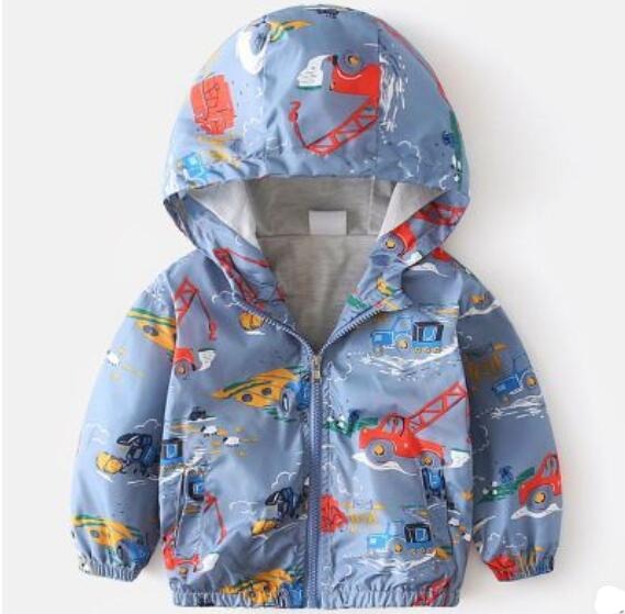 Boy jacket casual hooded jacket - Minihomy