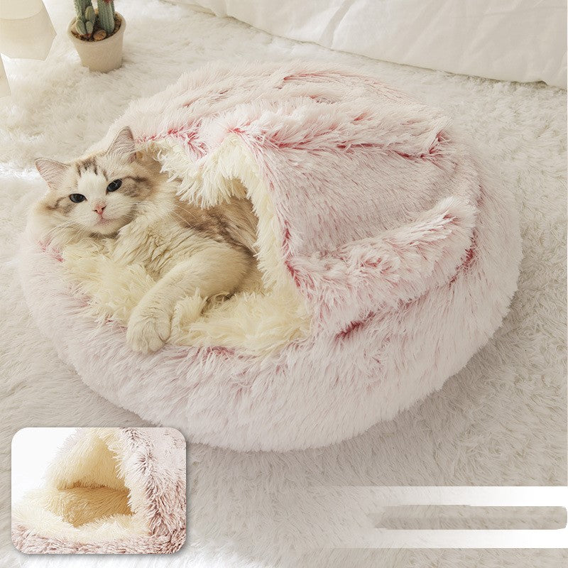 Plush Shell Nest Cat Litter: Keep Your Feline Friend Cozy in Winter - Minihomy